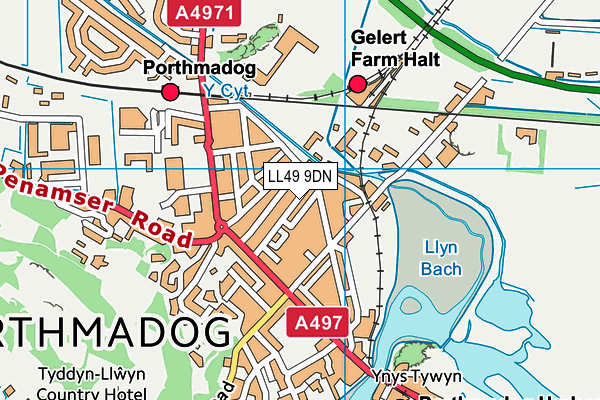 LL49 9DN map - OS VectorMap District (Ordnance Survey)