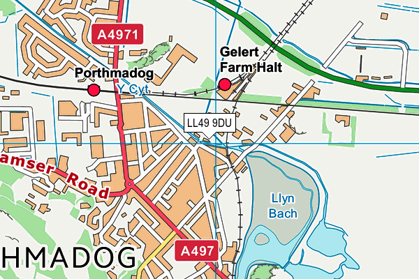 LL49 9DU map - OS VectorMap District (Ordnance Survey)