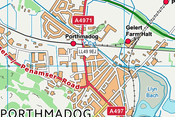 LL49 9EJ map - OS VectorMap District (Ordnance Survey)