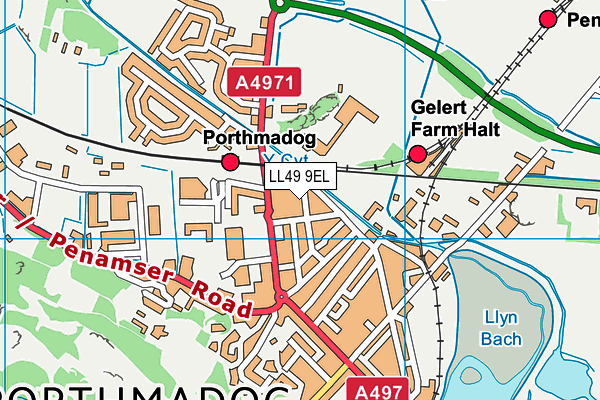 LL49 9EL map - OS VectorMap District (Ordnance Survey)