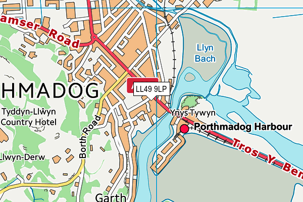 LL49 9LP map - OS VectorMap District (Ordnance Survey)