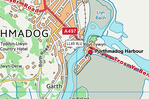 LL49 9LU map - OS VectorMap District (Ordnance Survey)