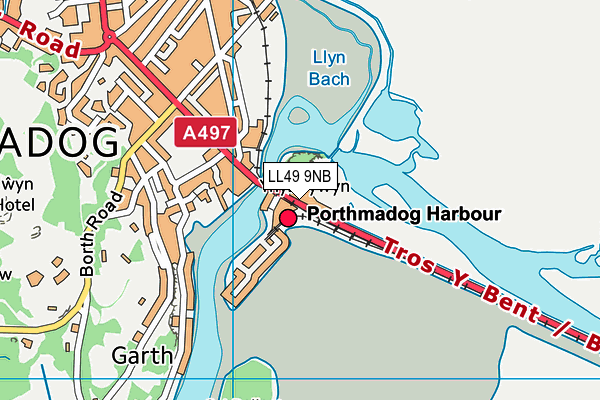 LL49 9NB map - OS VectorMap District (Ordnance Survey)