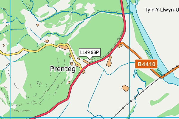 LL49 9SP map - OS VectorMap District (Ordnance Survey)