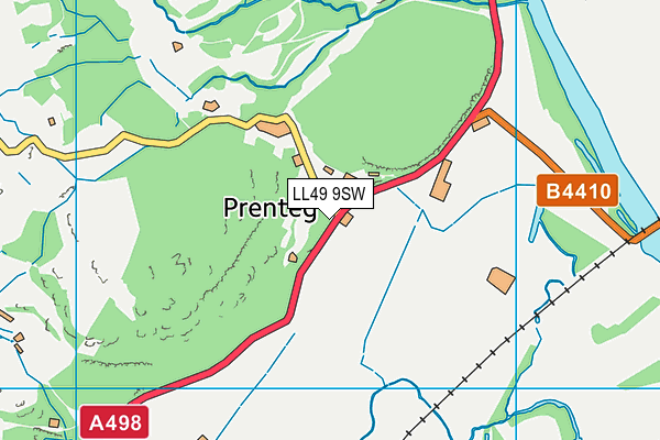 LL49 9SW map - OS VectorMap District (Ordnance Survey)