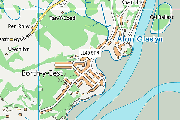 LL49 9TR map - OS VectorMap District (Ordnance Survey)