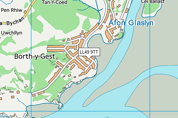 LL49 9TT map - OS VectorMap District (Ordnance Survey)