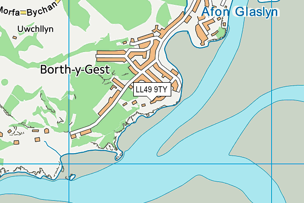 LL49 9TY map - OS VectorMap District (Ordnance Survey)