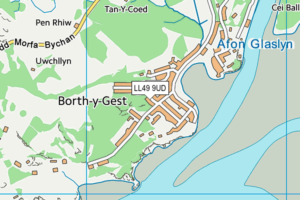 LL49 9UD map - OS VectorMap District (Ordnance Survey)