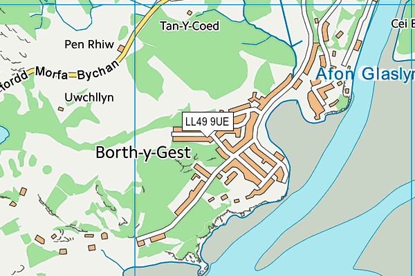 LL49 9UE map - OS VectorMap District (Ordnance Survey)