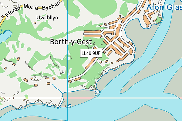 Ysgol Borthygest map (LL49 9UF) - OS VectorMap District (Ordnance Survey)