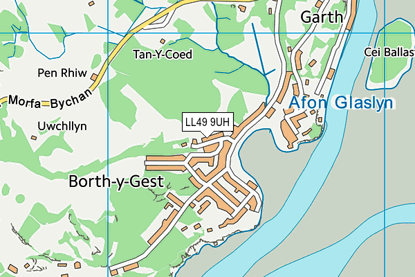 LL49 9UH map - OS VectorMap District (Ordnance Survey)