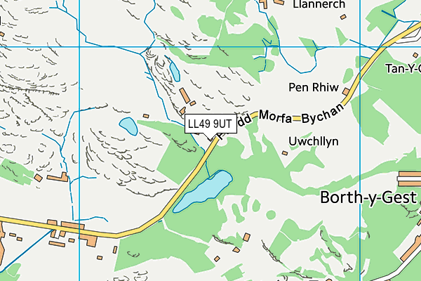 LL49 9UT map - OS VectorMap District (Ordnance Survey)