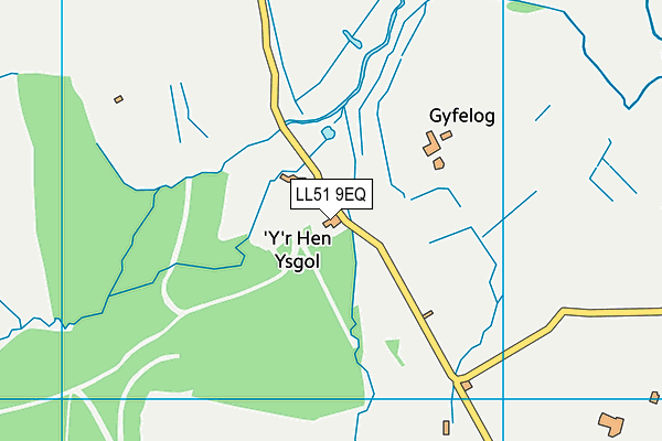 LL51 9EQ map - OS VectorMap District (Ordnance Survey)