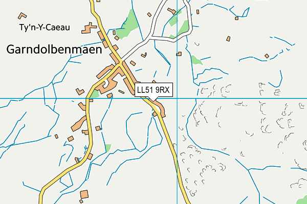 LL51 9RX map - OS VectorMap District (Ordnance Survey)