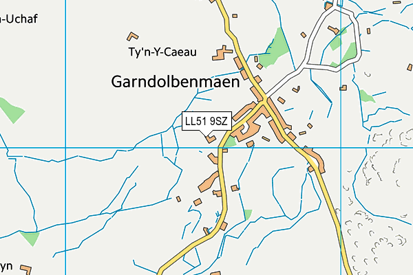 Ysgol Gynradd Garndolbenmaen map (LL51 9SZ) - OS VectorMap District (Ordnance Survey)