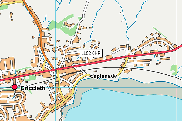 LL52 0HP map - OS VectorMap District (Ordnance Survey)