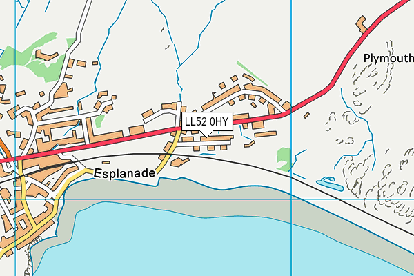 LL52 0HY map - OS VectorMap District (Ordnance Survey)