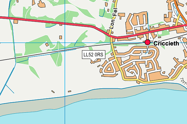 LL52 0RS map - OS VectorMap District (Ordnance Survey)