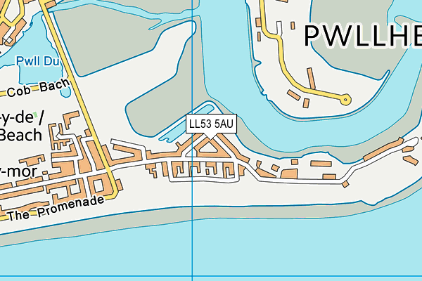 LL53 5AU map - OS VectorMap District (Ordnance Survey)