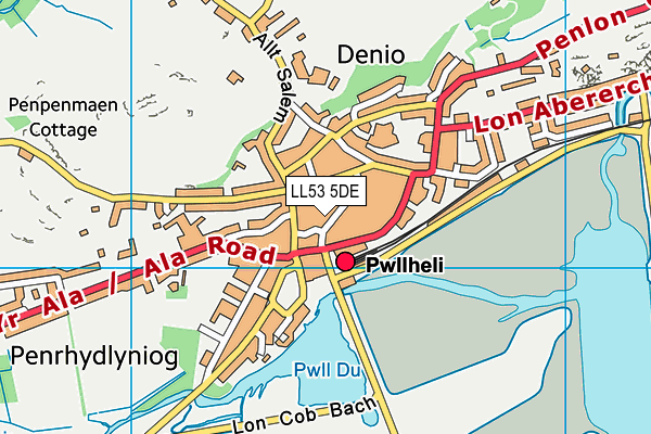 Map of OWENS ROOFING (NEFYN) LIMITED at district scale
