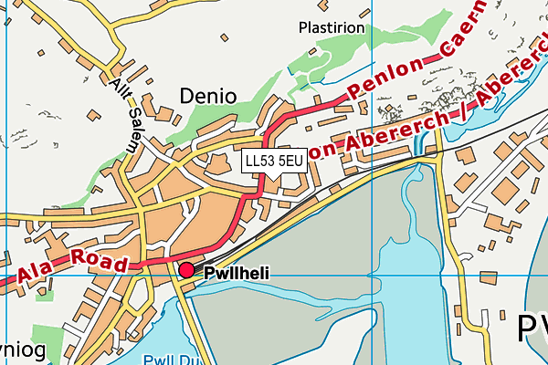 LL53 5EU map - OS VectorMap District (Ordnance Survey)