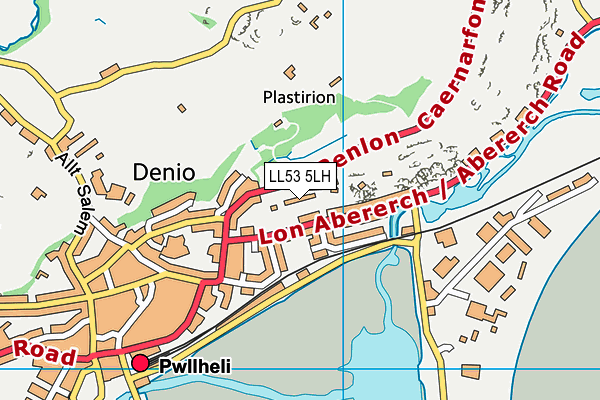 LL53 5LH map - OS VectorMap District (Ordnance Survey)