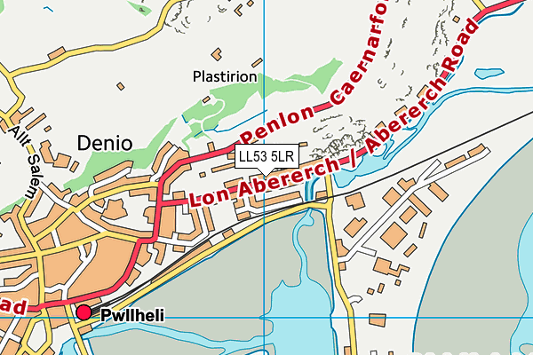 LL53 5LR map - OS VectorMap District (Ordnance Survey)