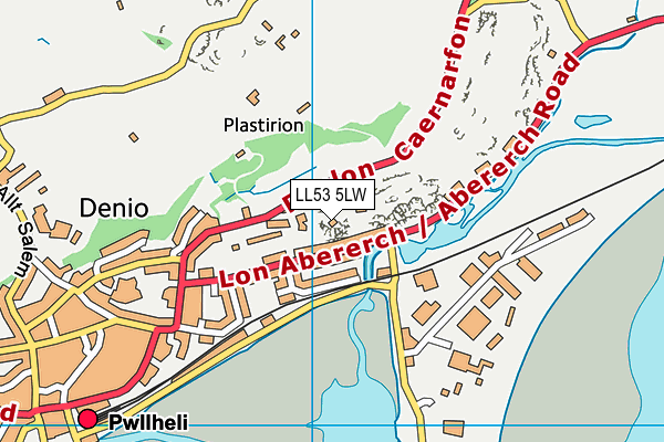 LL53 5LW map - OS VectorMap District (Ordnance Survey)