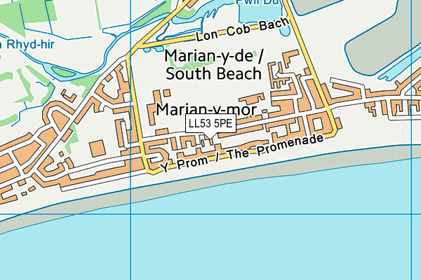 LL53 5PE map - OS VectorMap District (Ordnance Survey)