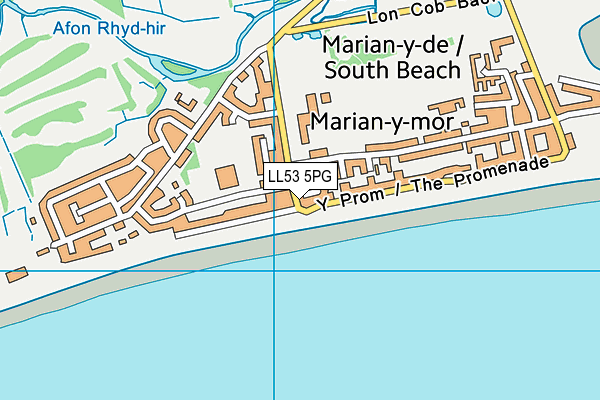 LL53 5PG map - OS VectorMap District (Ordnance Survey)