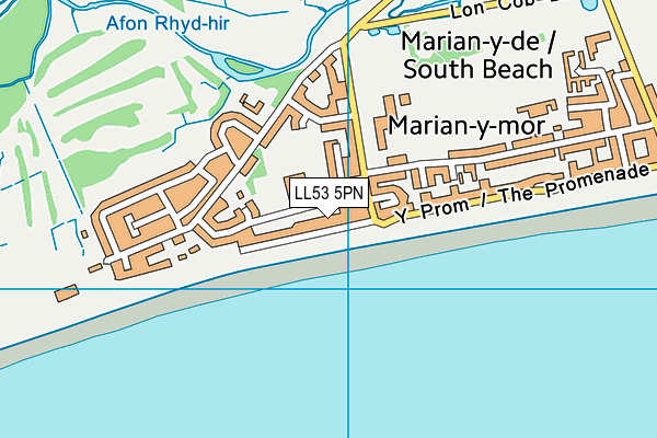 LL53 5PN map - OS VectorMap District (Ordnance Survey)