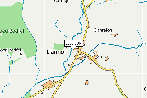 LL53 5UR map - OS VectorMap District (Ordnance Survey)