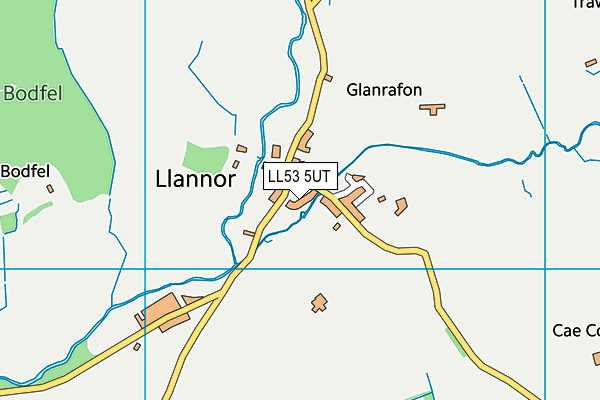 LL53 5UT map - OS VectorMap District (Ordnance Survey)