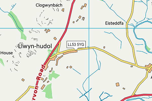 LL53 5YG map - OS VectorMap District (Ordnance Survey)