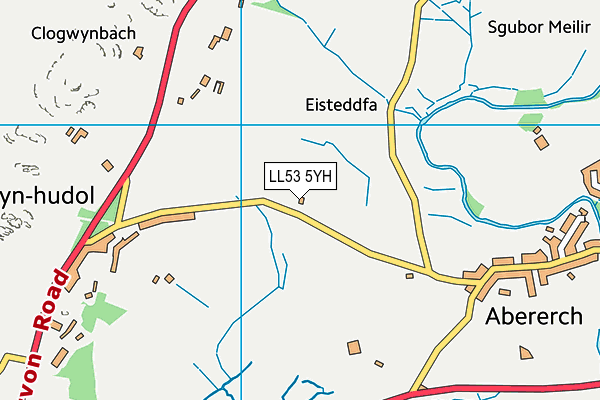 LL53 5YH map - OS VectorMap District (Ordnance Survey)