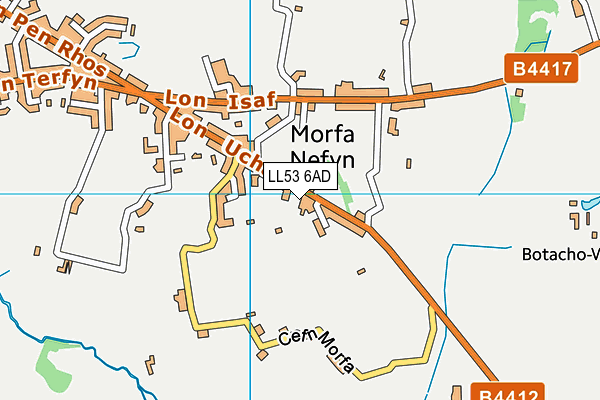 LL53 6AD map - OS VectorMap District (Ordnance Survey)