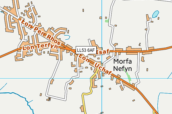 LL53 6AF map - OS VectorMap District (Ordnance Survey)