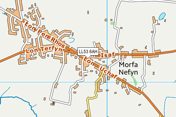 LL53 6AH map - OS VectorMap District (Ordnance Survey)