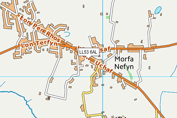 LL53 6AL map - OS VectorMap District (Ordnance Survey)