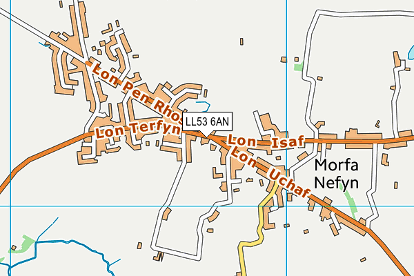LL53 6AN map - OS VectorMap District (Ordnance Survey)
