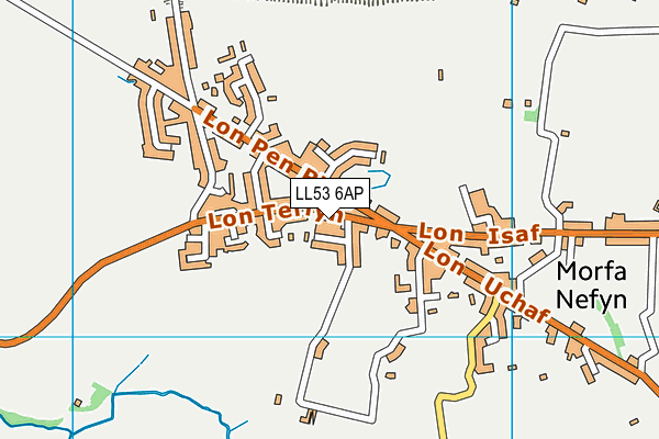 LL53 6AP map - OS VectorMap District (Ordnance Survey)