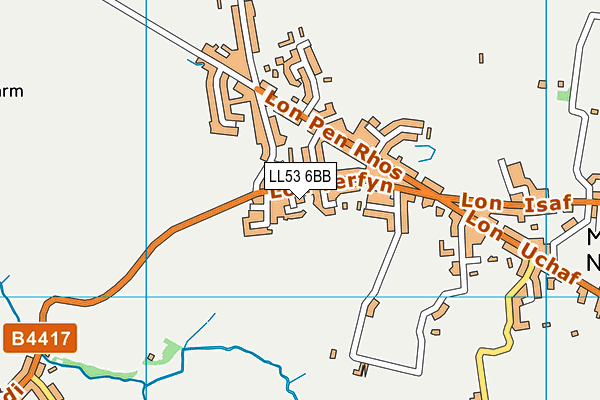 LL53 6BB map - OS VectorMap District (Ordnance Survey)