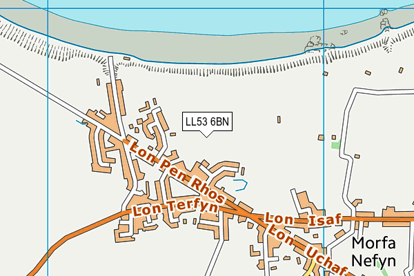 LL53 6BN map - OS VectorMap District (Ordnance Survey)