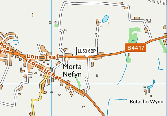 LL53 6BP map - OS VectorMap District (Ordnance Survey)