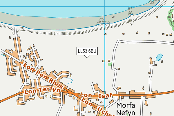 LL53 6BU map - OS VectorMap District (Ordnance Survey)