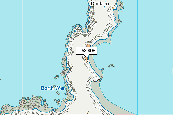 LL53 6DB map - OS VectorMap District (Ordnance Survey)