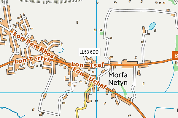 LL53 6DD map - OS VectorMap District (Ordnance Survey)