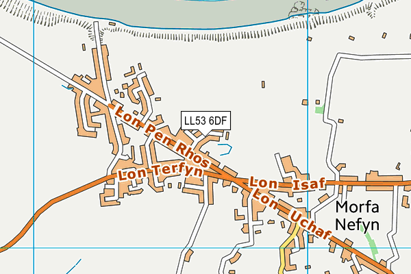 LL53 6DF map - OS VectorMap District (Ordnance Survey)