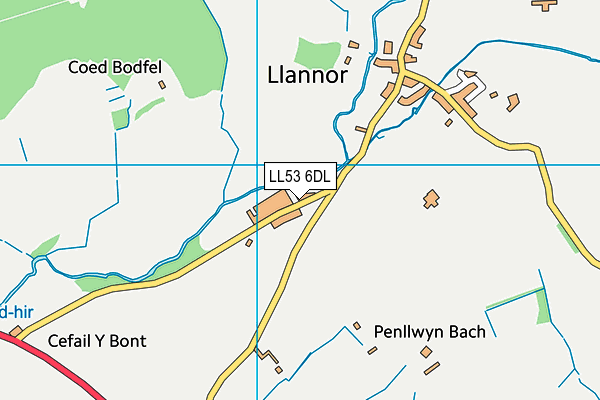 LL53 6DL map - OS VectorMap District (Ordnance Survey)